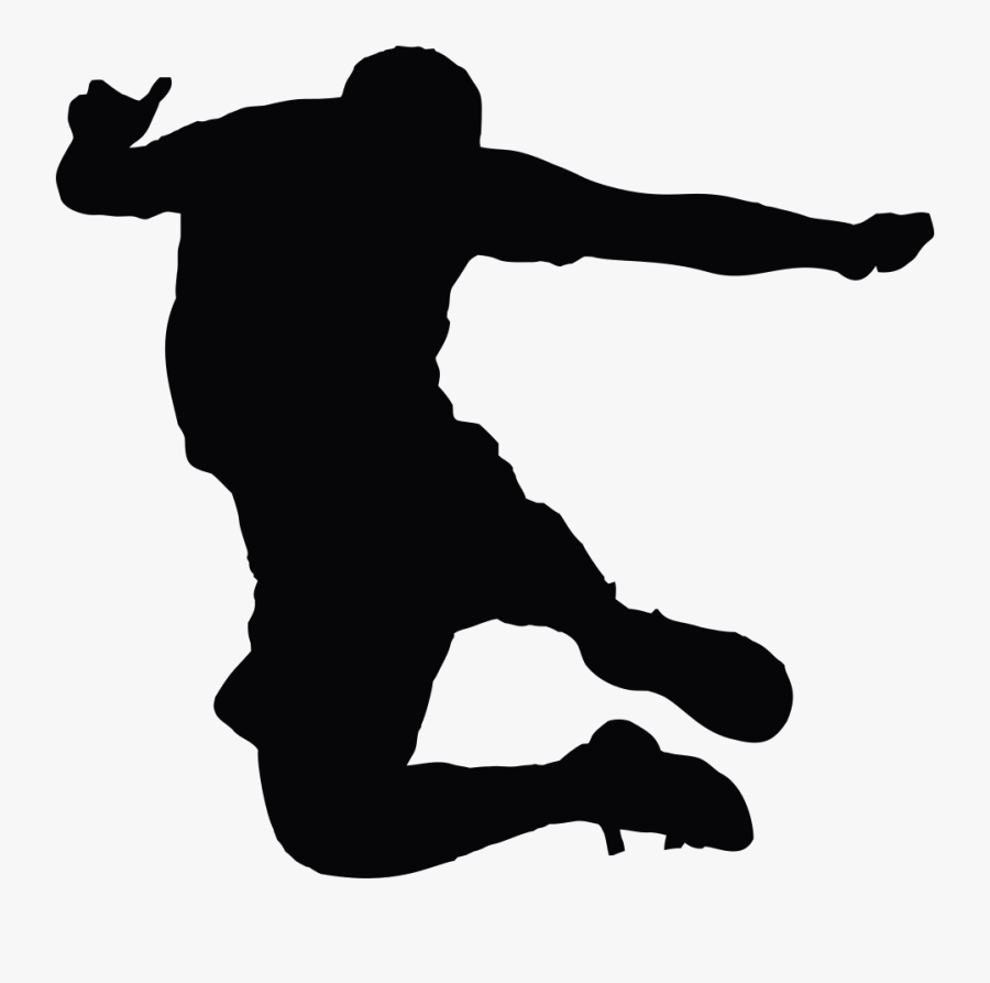 Jumping Man Silhouette - Jumping Man Silhouette Png, Transparent Clipart