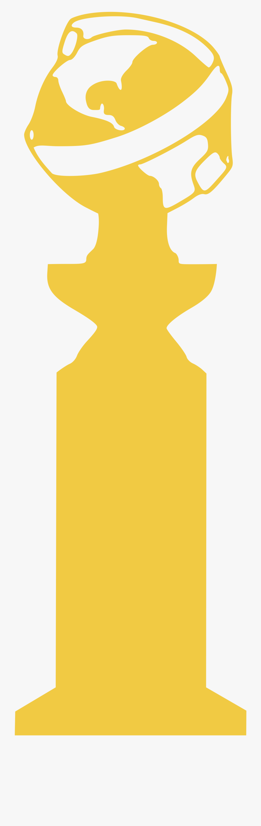 Gold Globe Png - Golden Globes Awards Drawing, Transparent Clipart