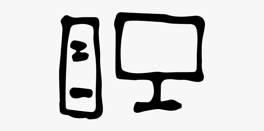 Desktop Computer Icon, Transparent Clipart