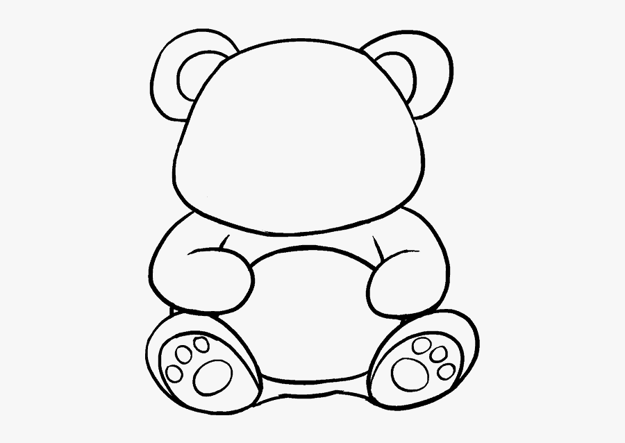 How To Draw Cartoon Panda - Draw A Baby Panda, Transparent Clipart