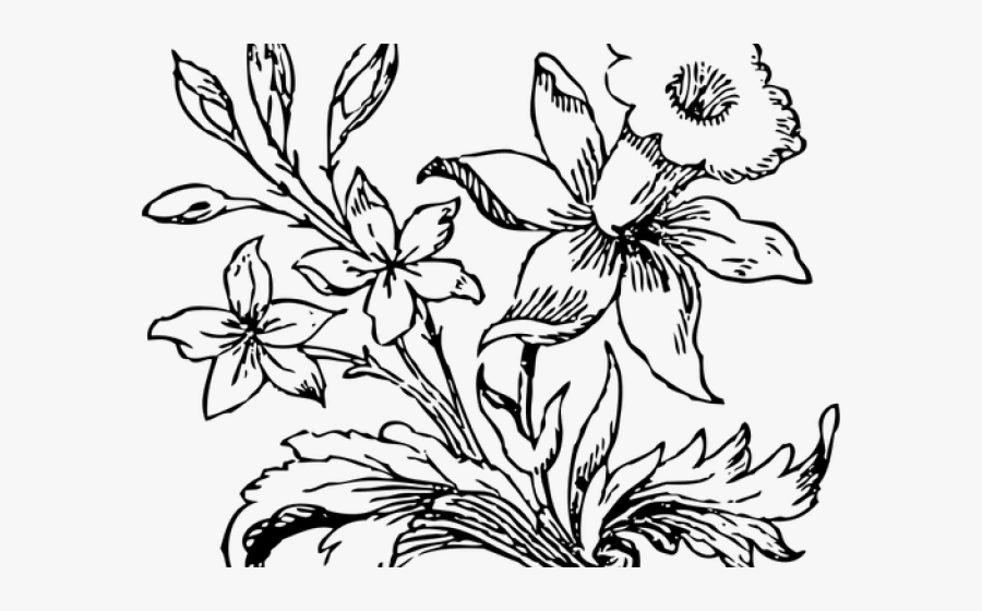 Petal Clipart Gambar Bunga - Drawing Little Flower Png, Transparent Clipart