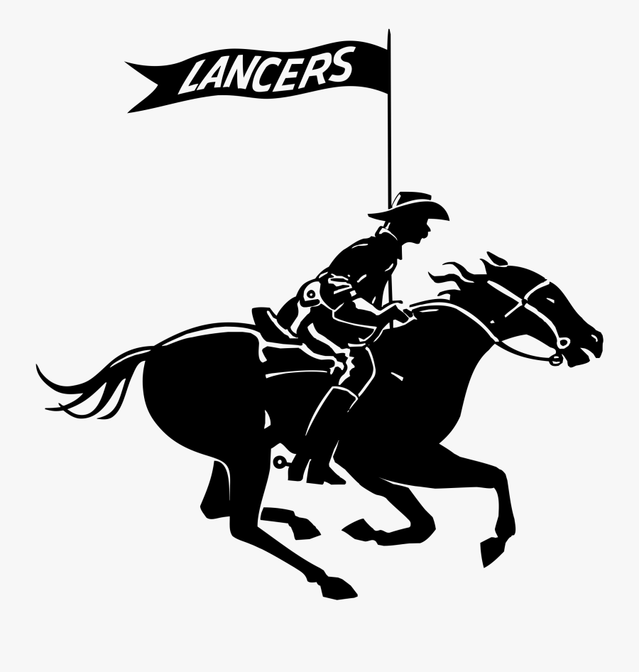Clip Art Barrel Racing Clipart - Eastern Wyoming College Lancers, Transparent Clipart