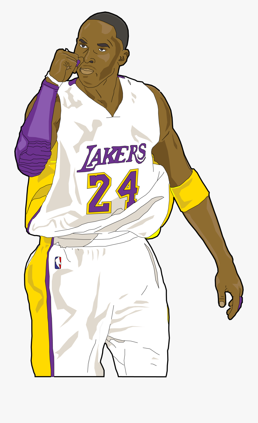 Kobe Bryant Clipart Basketball - Kobe Black Mamba Png, Transparent Clipart