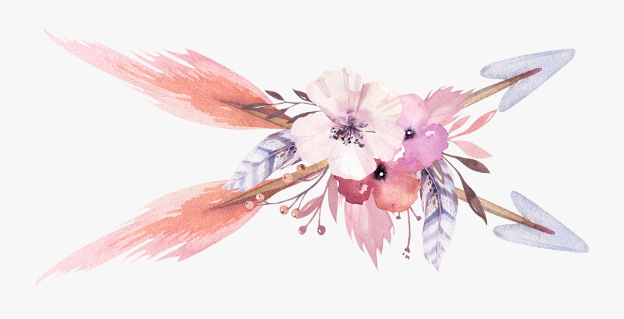 Boho Dream Catcher Transparent - Dream Catcher Floral Background Invitation, Transparent Clipart