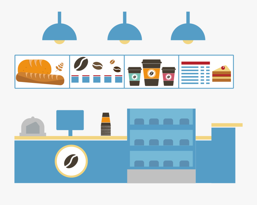 1 Coffeeshop Header - Coffee Shop Png, Transparent Clipart