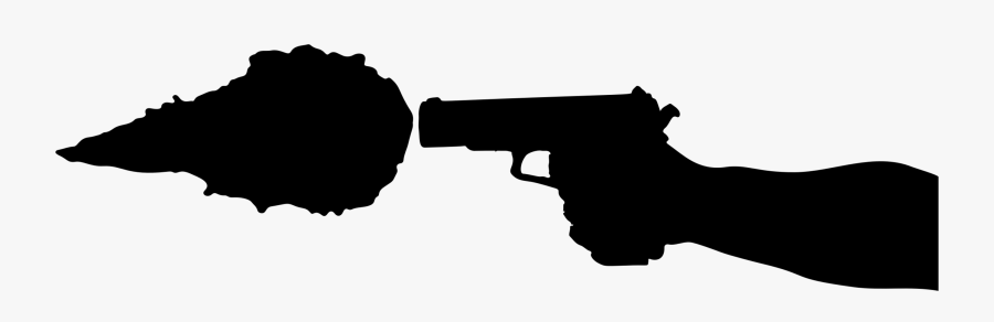 Photography - Gunshot Silhouette, Transparent Clipart