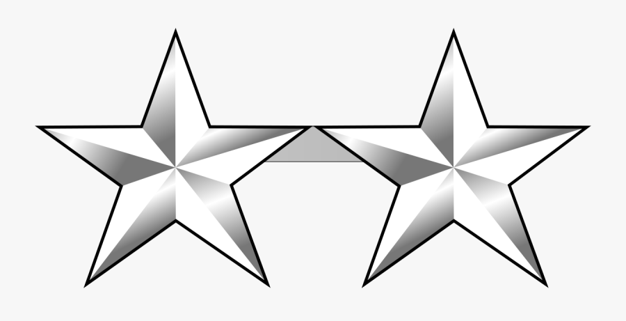 Two Star Rank - Usmc Major General Insignia, Transparent Clipart