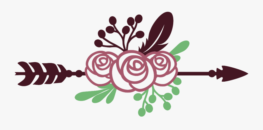 #arrows #arrow #roses #rose #flowers #flower #floral - Illustration, Transparent Clipart