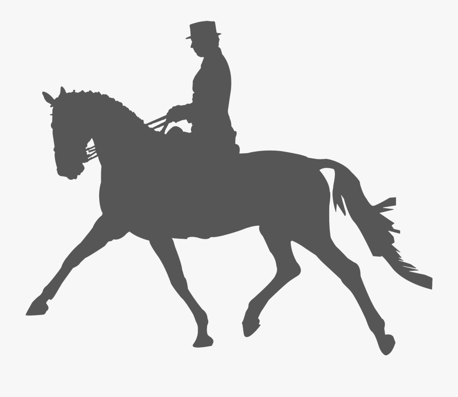 Horse Clip Equestrian - Dressage Horse Icon Transparent, Transparent Clipart