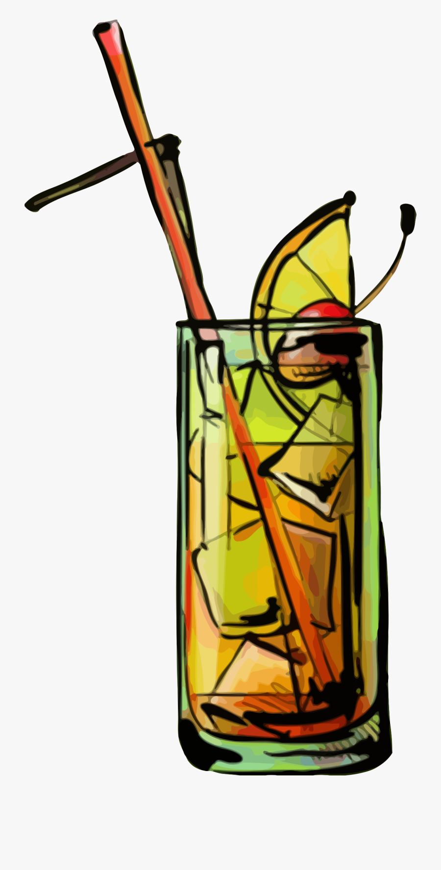 Tequila Sunrise Cocktail Clip Arts - Dibujo Cocteles, Transparent Clipart
