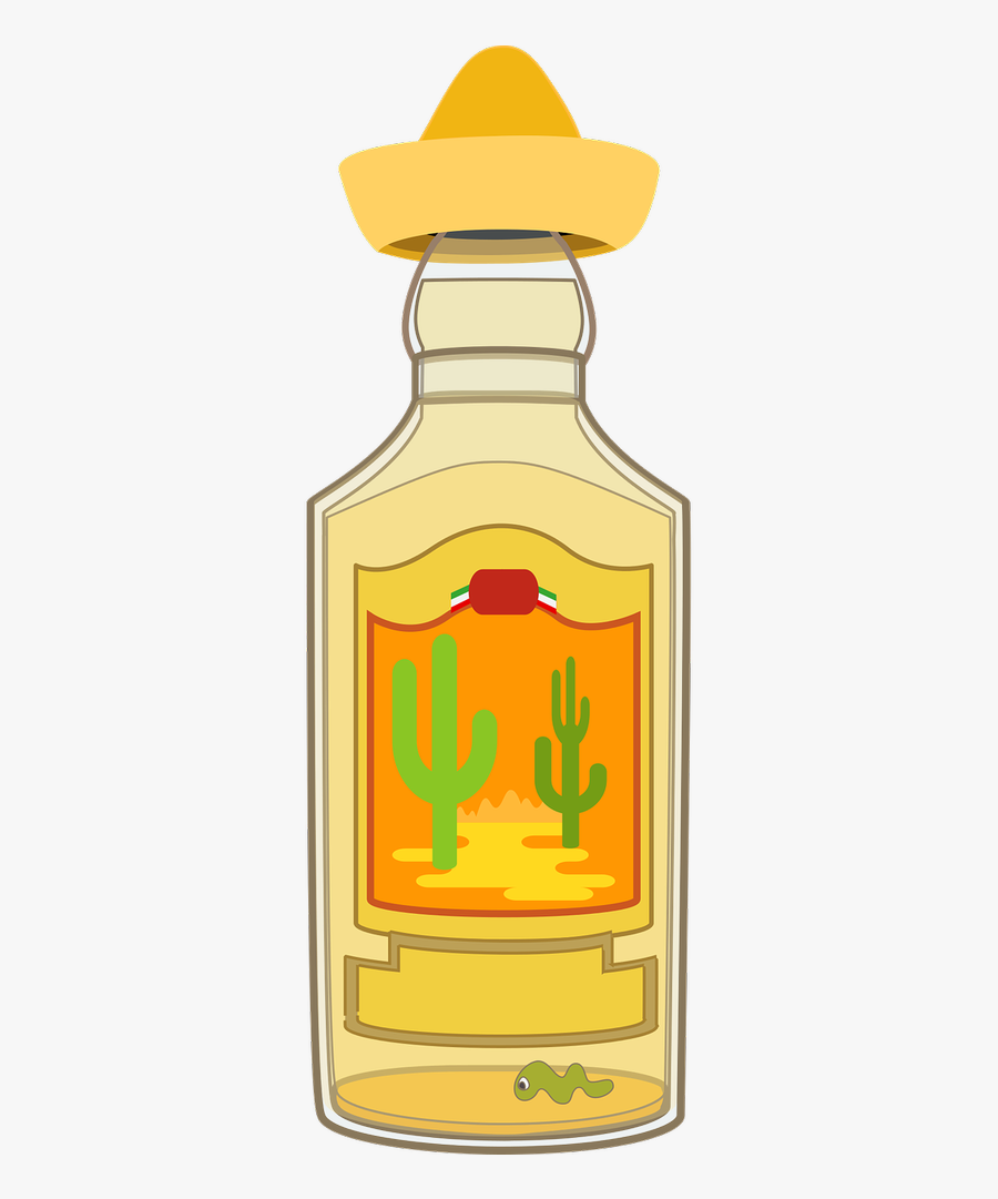Graphic Tequila Tequila Bottle - Transparent Background Tequila Clip Art, Transparent Clipart