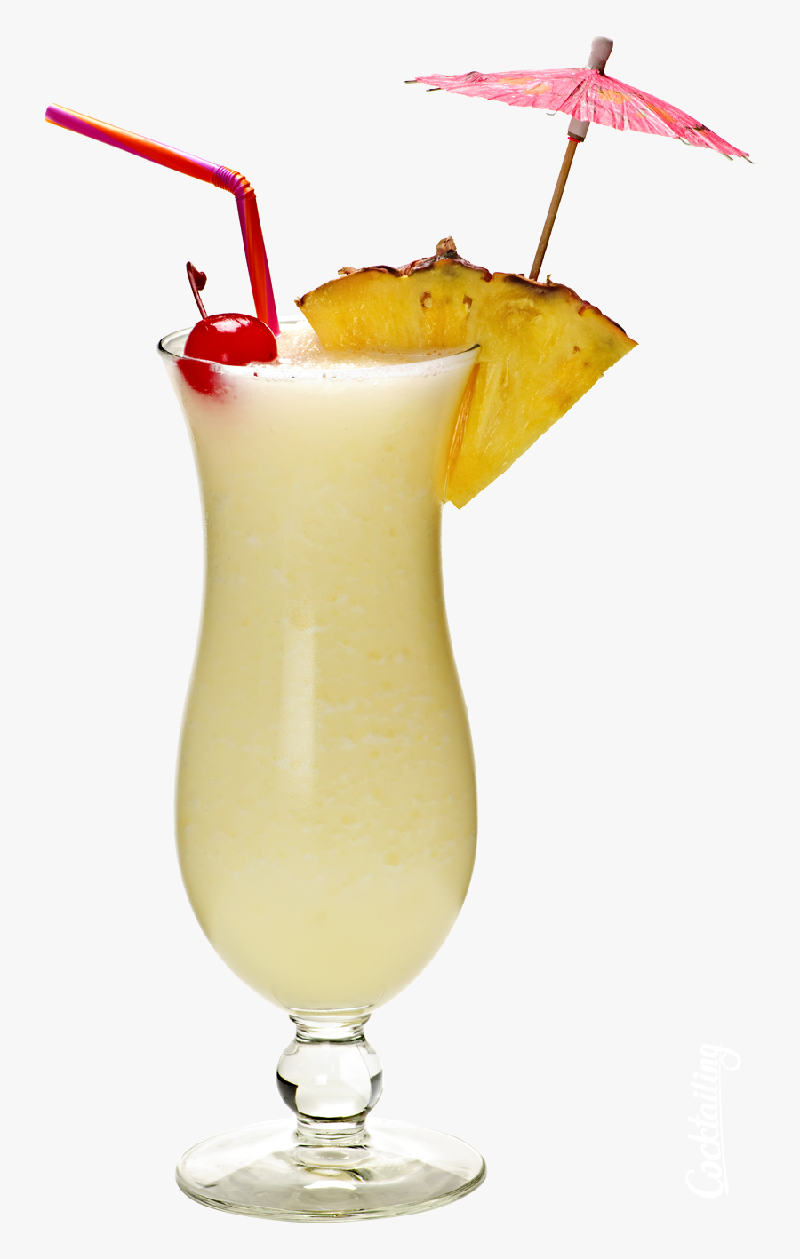 Clip Art Pina Colada With Tequila - Pina Colada Cocktail, Transparent Clipart