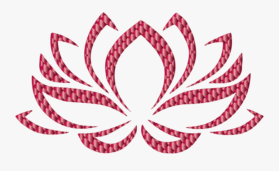 Clipart - Lotus Flower Hindu Symbols, Transparent Clipart