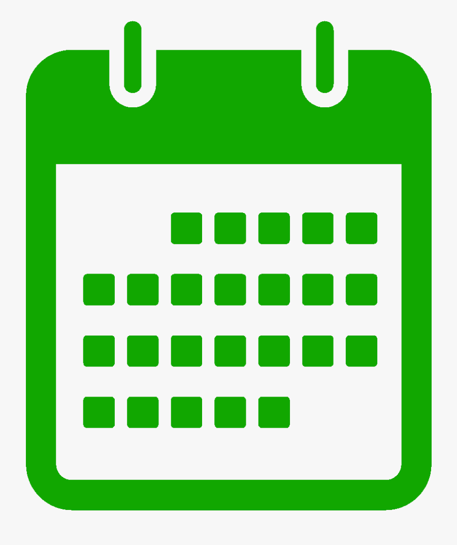 Campus Calendar Graphic - Date Icon Png Green, Transparent Clipart