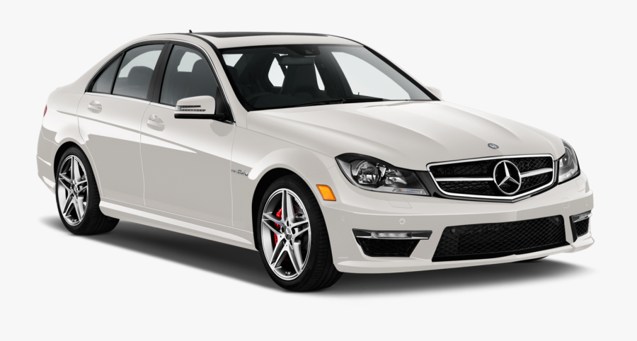Polar White Mercedes Benz C Class 2014 Car Png Clipart - White Mercedes Car Png, Transparent Clipart
