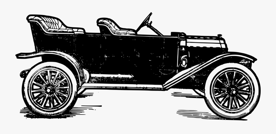 Transparent Vintage Car Clipart - Desenhos De Carro Antigo, Transparent Clipart