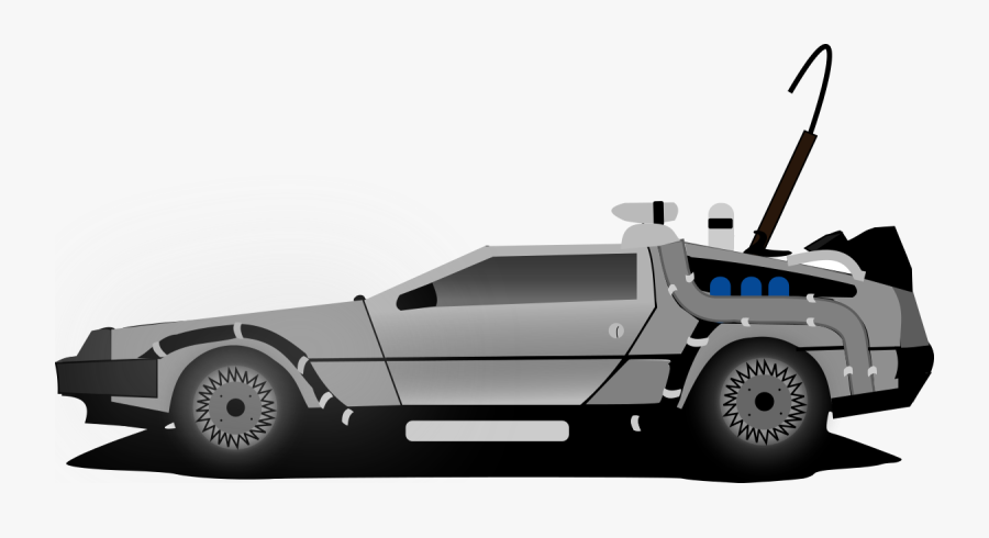 Car Delorean Clipart By Raulxav - Back To The Future Car Fire, Transparent Clipart