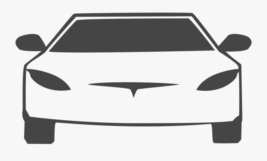 Tesla Car Graphic, Transparent Clipart