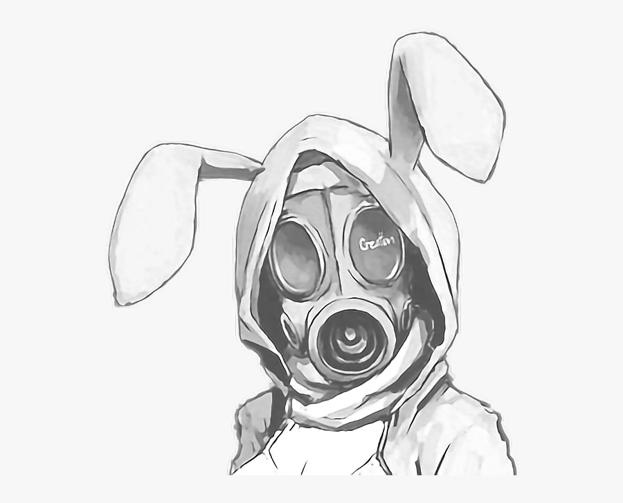 Collection Of Free Anime Drawing Gas Mask, Transparent Clipart