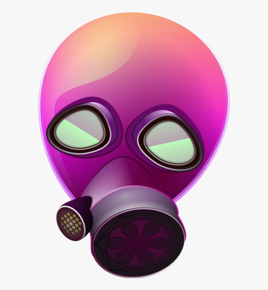 Pink,purple,gas Mask - Gambar Topeng Png, Transparent Clipart