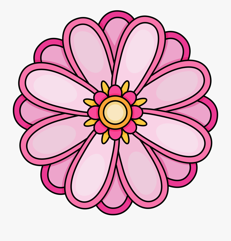 Imagination Pictures Of Flowers To Color Free Printables - Free Printable Flower Clipart, Transparent Clipart