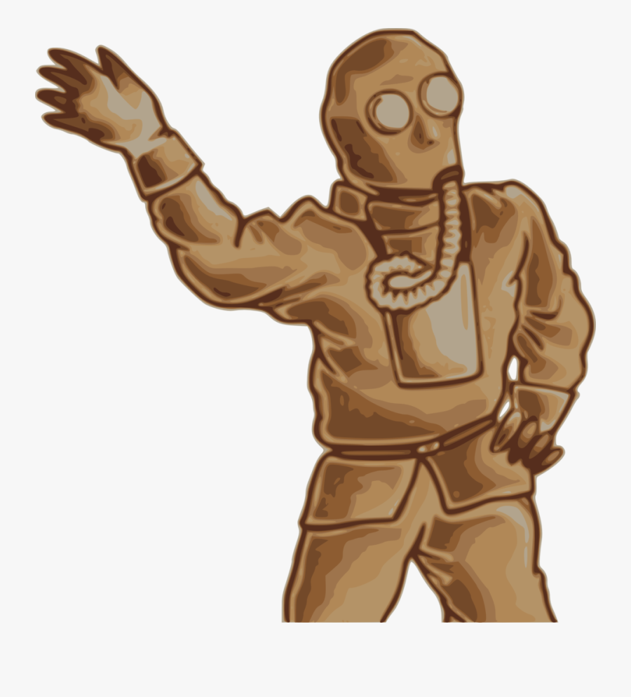 Japanese Gas Mask Man - Man With Gas Mask Png, Transparent Clipart