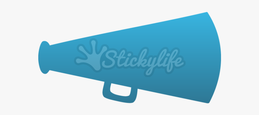 Temporary Tattoos Custom For - Silhouette Of A Megaphone, Transparent Clipart