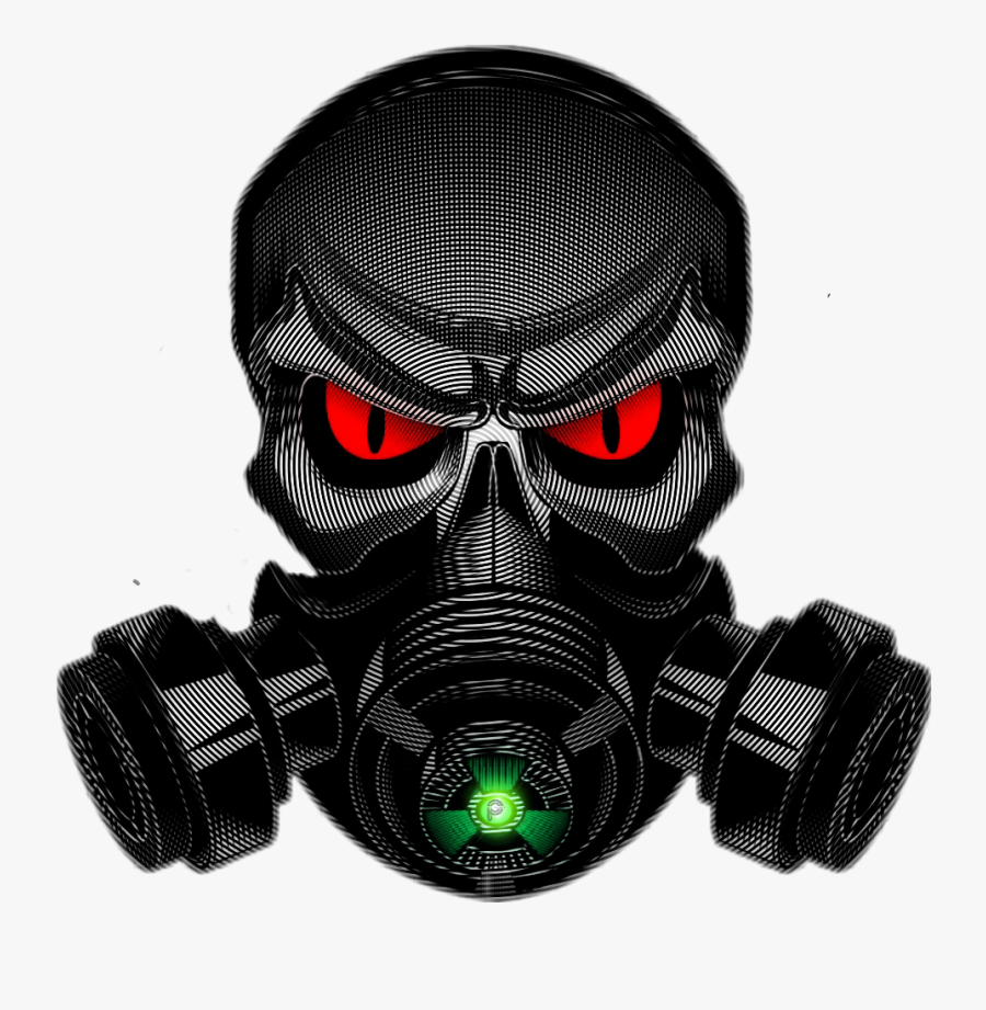 Skull With Gas Mask Png - Gas Mask Logo Png, Transparent Clipart