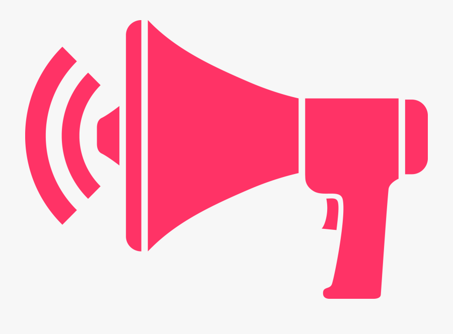 Client Testimonials Blue Peach Megaphone Pink Png - Pink Megaphone Png, Transparent Clipart