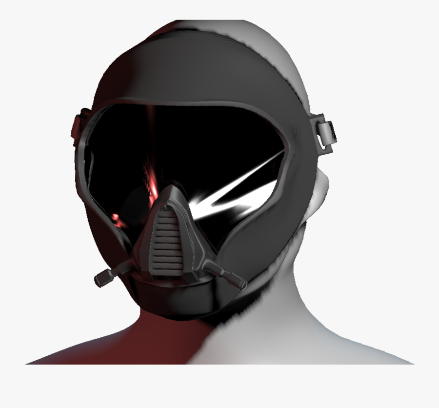 Futuristic Gas Mask, Transparent Clipart