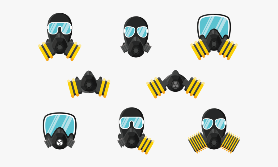 Respirator Icons Vector, Transparent Clipart