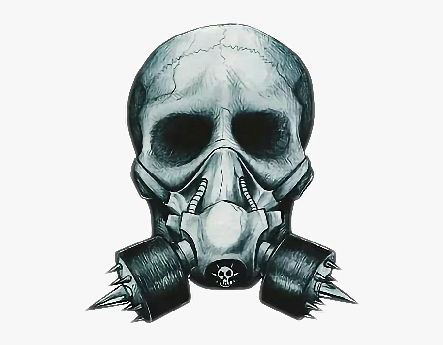 #gasmask - Skeleton With Gas Mask, Transparent Clipart