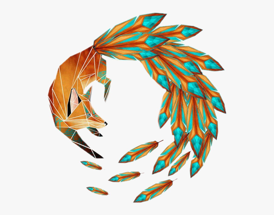 #geometric #fox - Animal Geometric Shape Art, Transparent Clipart