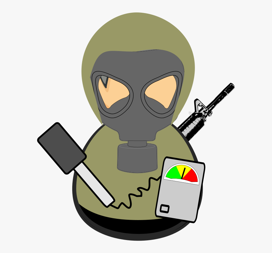 Gas Mask,headgear,personal Protective Equipment - Clip Art Air Force Haz Mat, Transparent Clipart