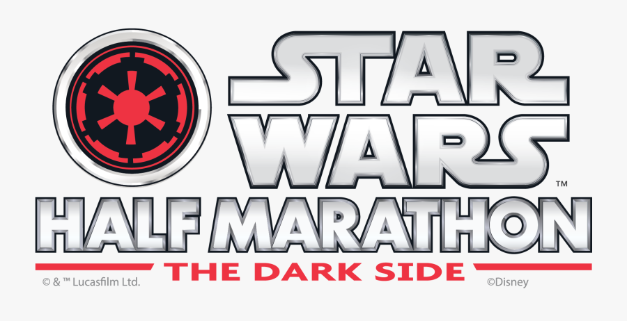 Clip Art Star Wars Half Marathon - Disney Star Wars Marathon Logo 2018, Transparent Clipart