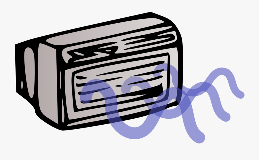 Rectangle,car,air Conditioning - Aircon Clipart Black And White, Transparent Clipart