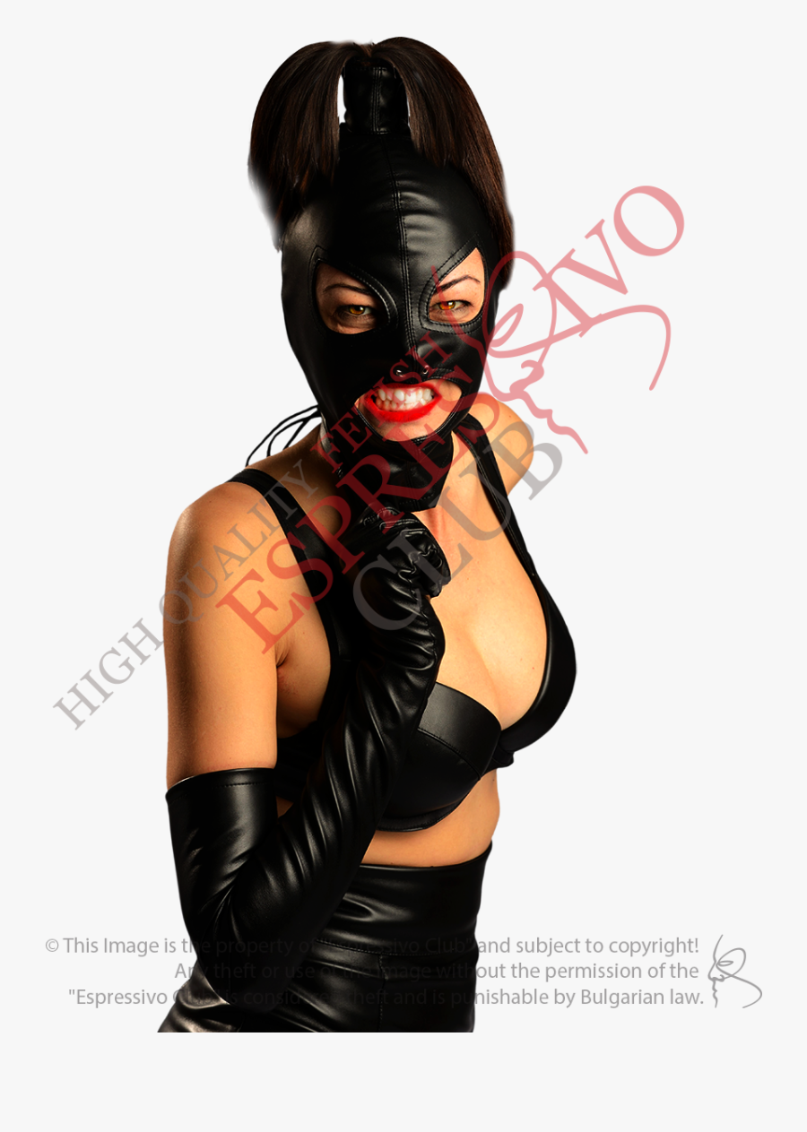 Bdsm Mask Hood Fetish Mask Fetish Hood Vinyl Png Mask - Mask, Transparent Clipart