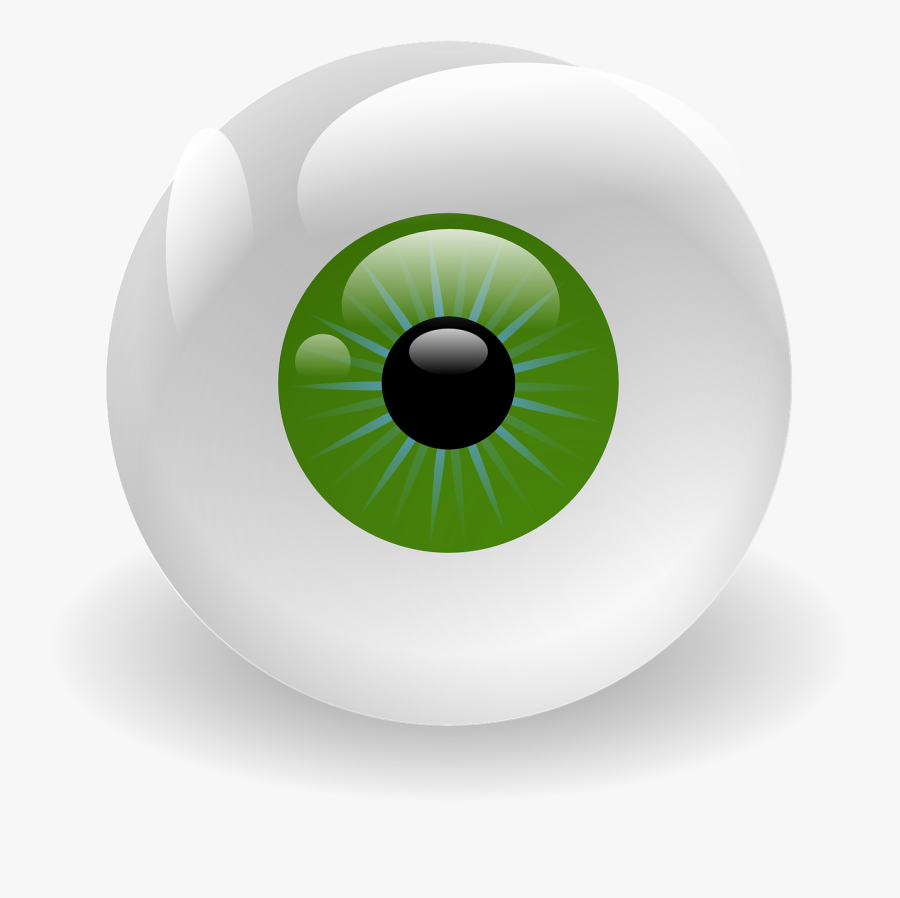 Eyeball, Vision, Retina, Eye, Green, Creepy, Stare - Eye Clip Art, Transparent Clipart