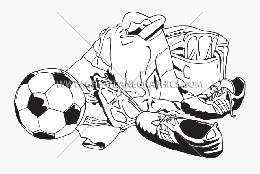 Soccer Layout - Kick Up A Soccer Ball, Transparent Clipart