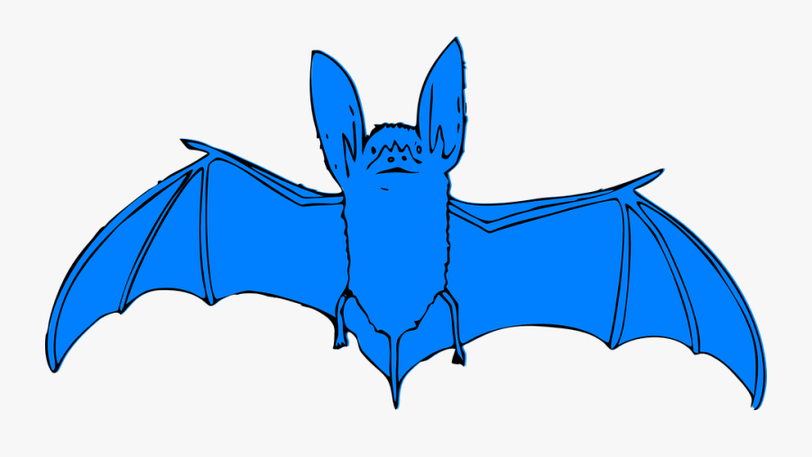 Bat, Blue, Animal, Halloween, Night, Spooky, Mammal - Bat Clip Art, Transparent Clipart