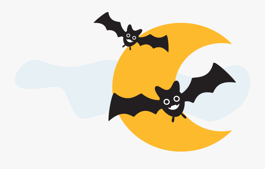 Transparent Cute Halloween Bat Clipart - Clip Art, Transparent Clipart