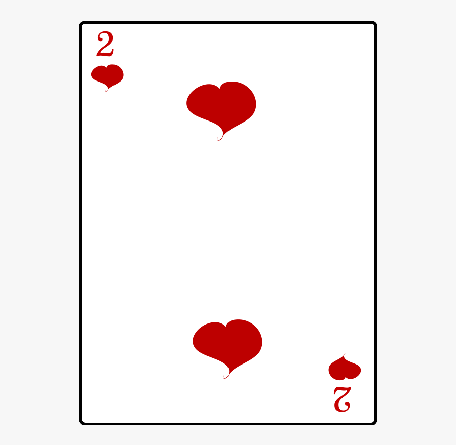 2 Of Hearts - Heart, Transparent Clipart