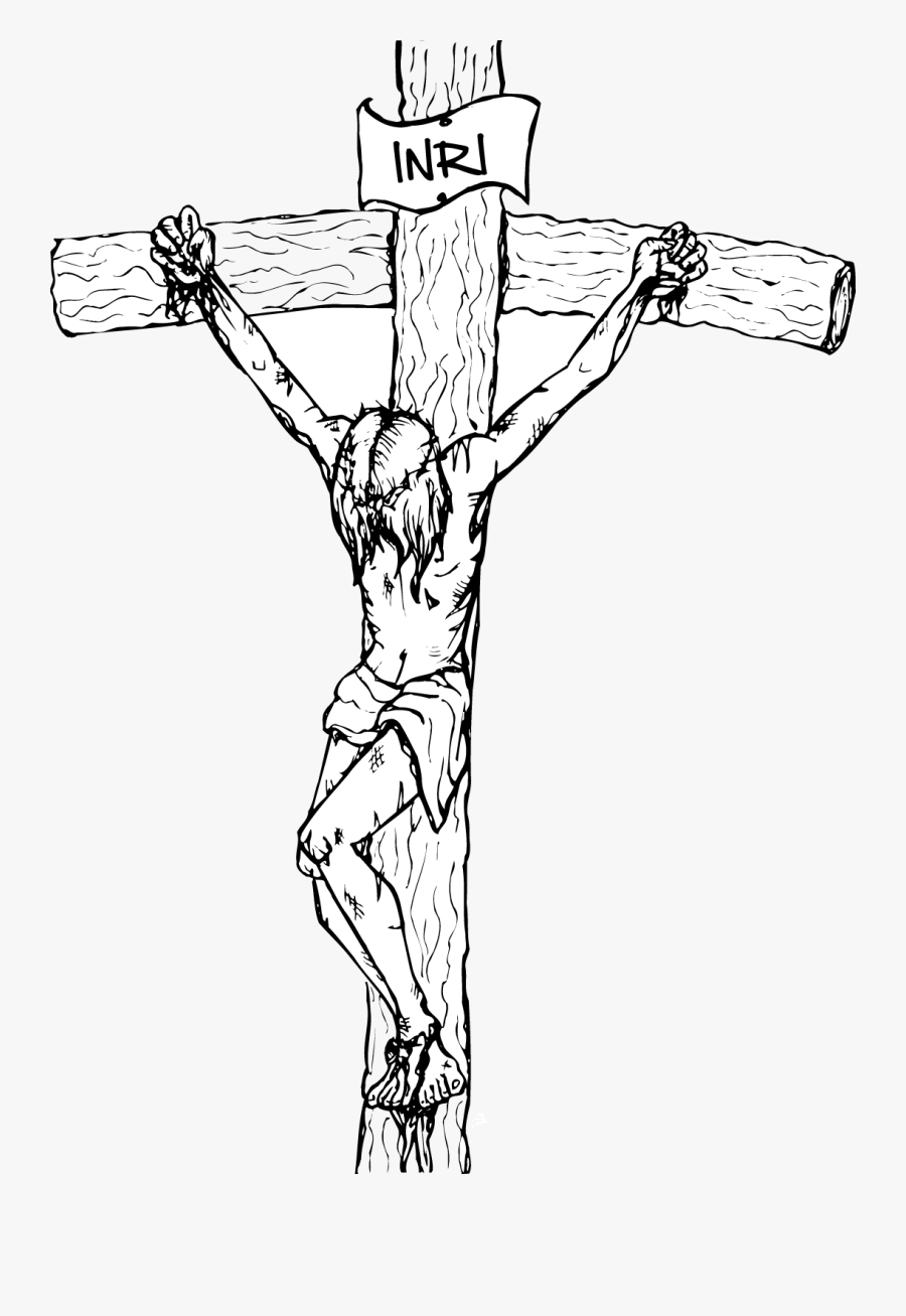 Cross Clipart Religious - Drawing Jesus Cross, Transparent Clipart