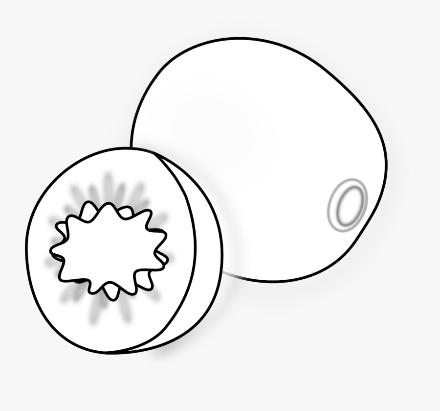 Black And White Cheap - Kiwi Black And White, Transparent Clipart