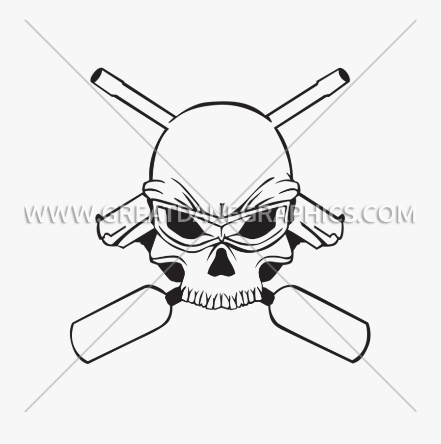 Paintball Clipart Black And White - Skull, Transparent Clipart