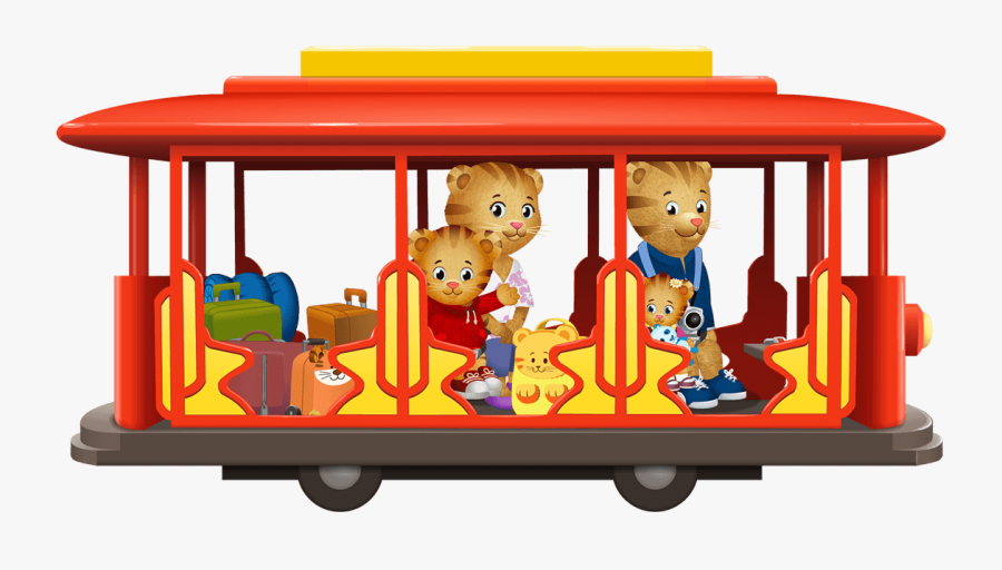 Daniel Tiger In A Streetcar - Trolly From Daniel Tiger, Transparent Clipart