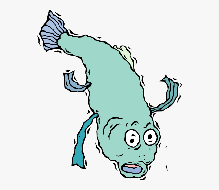 Vector Illustration Of Fish Jumps Out Of The Water - Fish Jumping In The Water Vector Png, Transparent Clipart