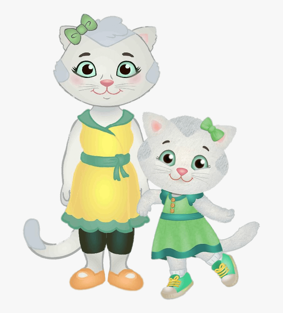 Katerina Kittycat And Her Mum - Daniel Tiger Png, Transparent Clipart