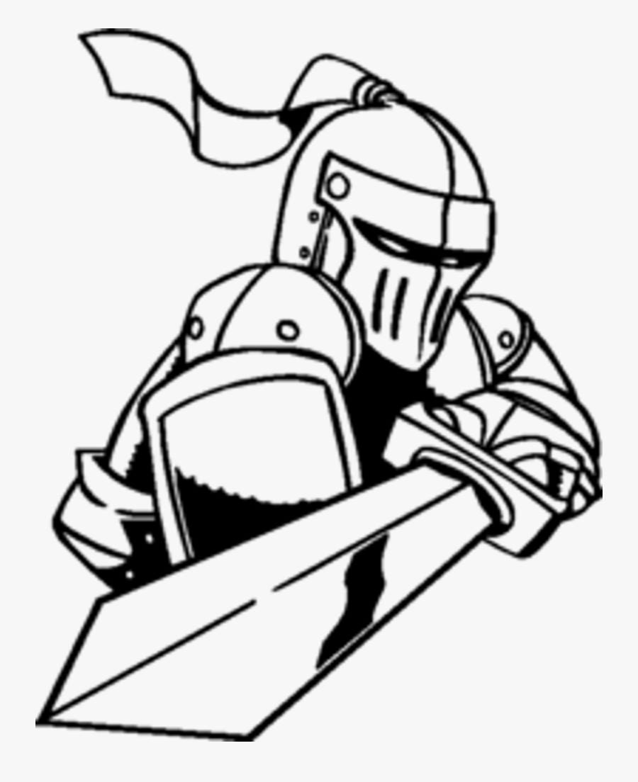 Knight With A Sword Drawing, Transparent Clipart