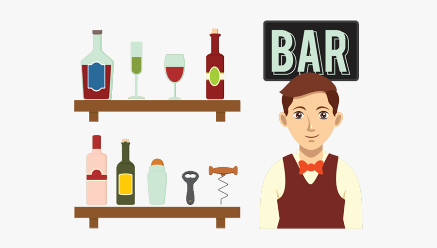 Cocktails Clipart Bartender, Transparent Clipart